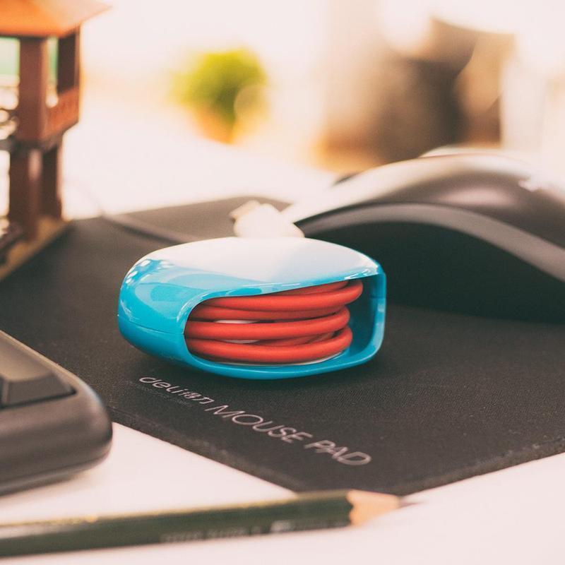 Retractable Tangle-Free Portable Manager For Headphones - Recoil Automatic Cord Retractor And Cable Winder