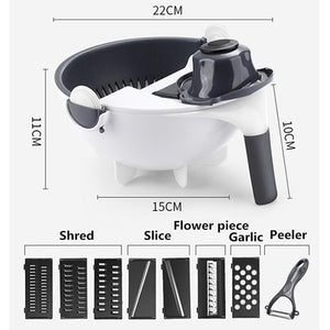 Multi-functional Rotate Kitchen Shredder Grater Slicer